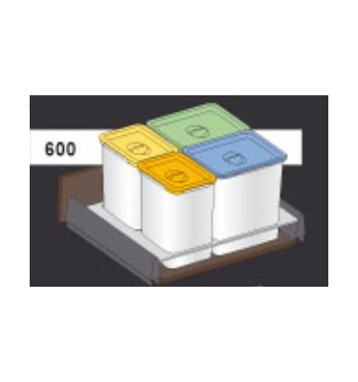 Cubo de Basura Integrado para Cajón de Cocina 600/900 mm