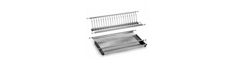 Escurreplatos con bandeja módulo 400mm acero inox: Ferretería